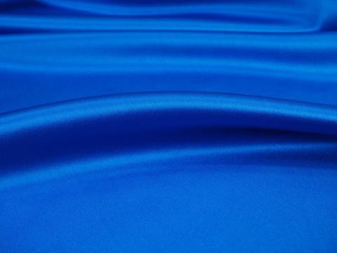 Jedwab elastyczny podwójny - Elektryczny niebieski