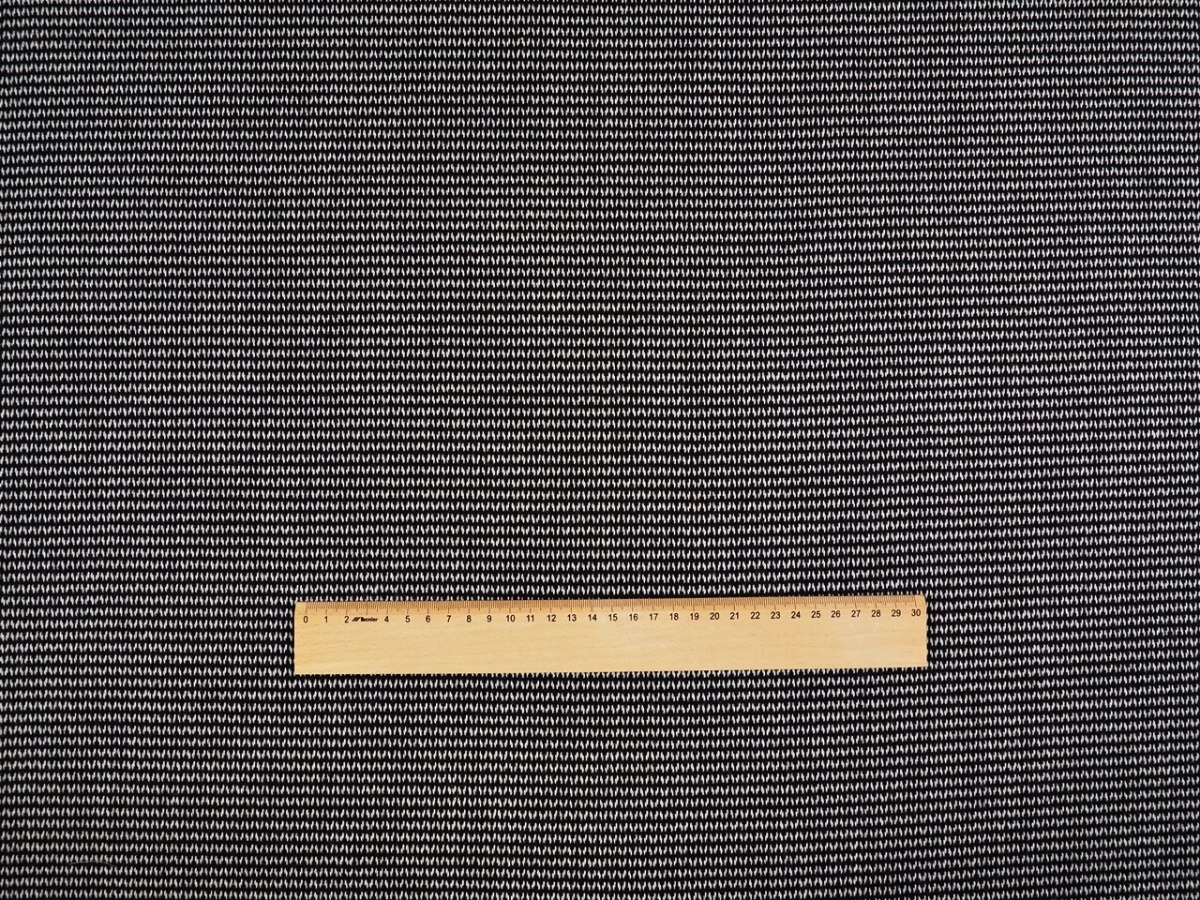 Wełna z kaszmirem - Czarno-biała jodełka Wełna z kaszmirem - Czarno-biała jodełka