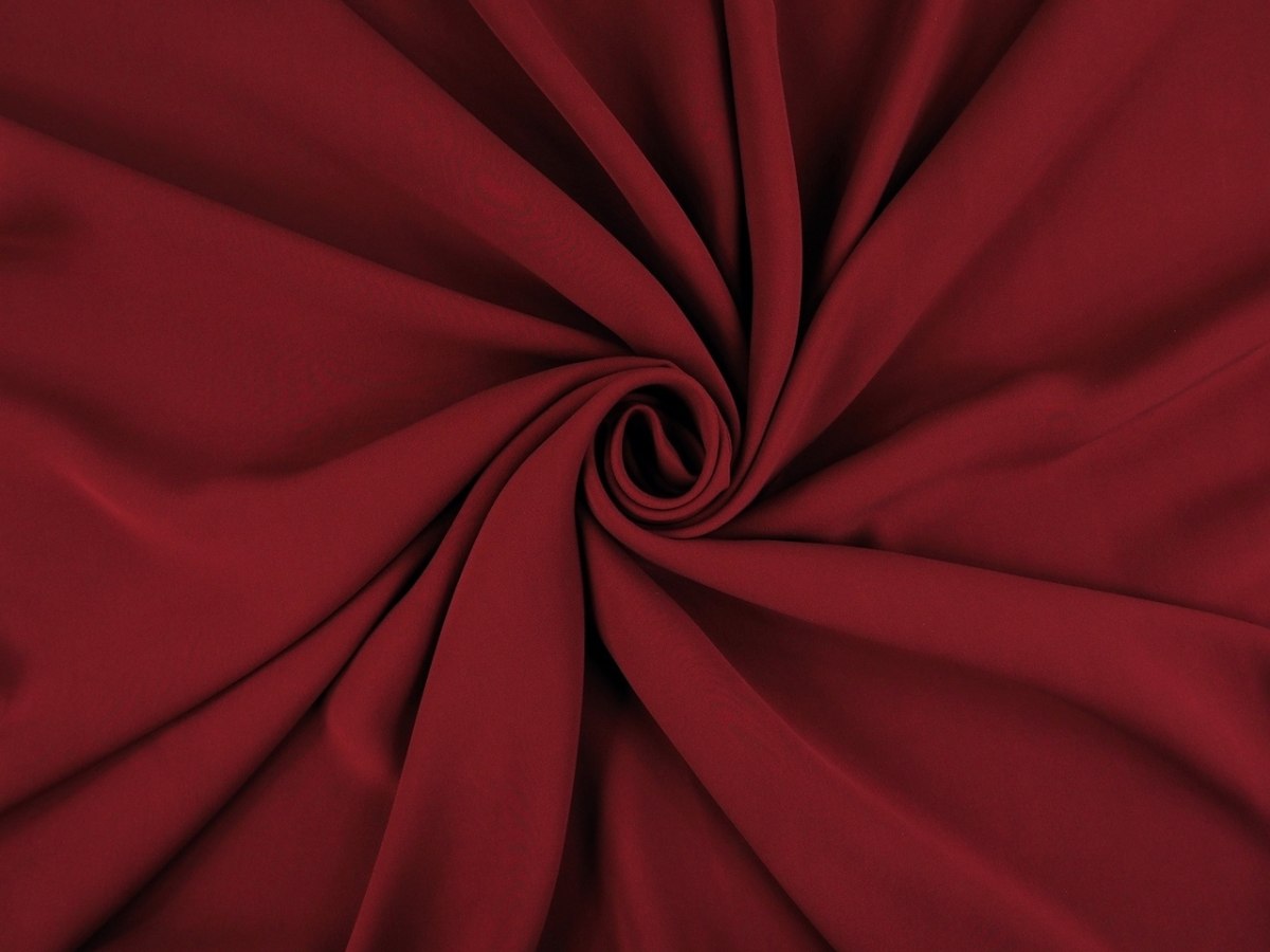 Jedwab krepa double cady - Bordo Jedwab krepa double cady - Bordo