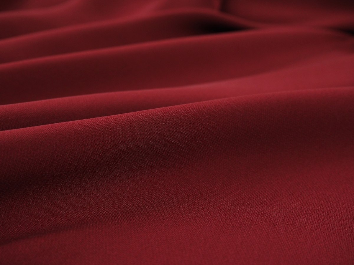 Jedwab krepa double cady - Bordo Jedwab krepa double cady - Bordo