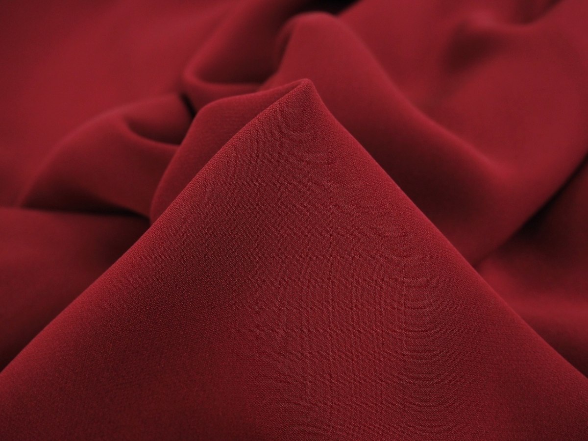Jedwab krepa double cady - Bordo Jedwab krepa double cady - Bordo