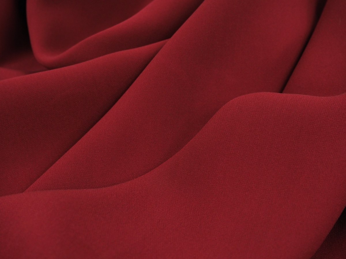 Jedwab krepa double cady - Bordo Jedwab krepa double cady - Bordo