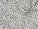 Wiskoza - Nieregularne czarne kropki na bieli