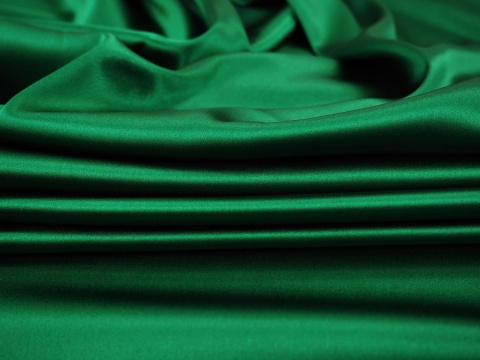 Jedwab elastyczny limited - Głęboka szmaragdowa zieleń