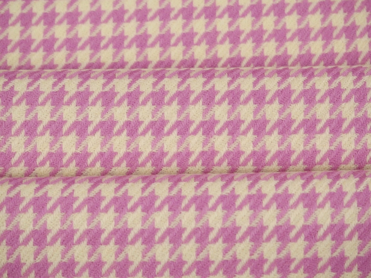 Wełna elastyczna - Różowa pepitka