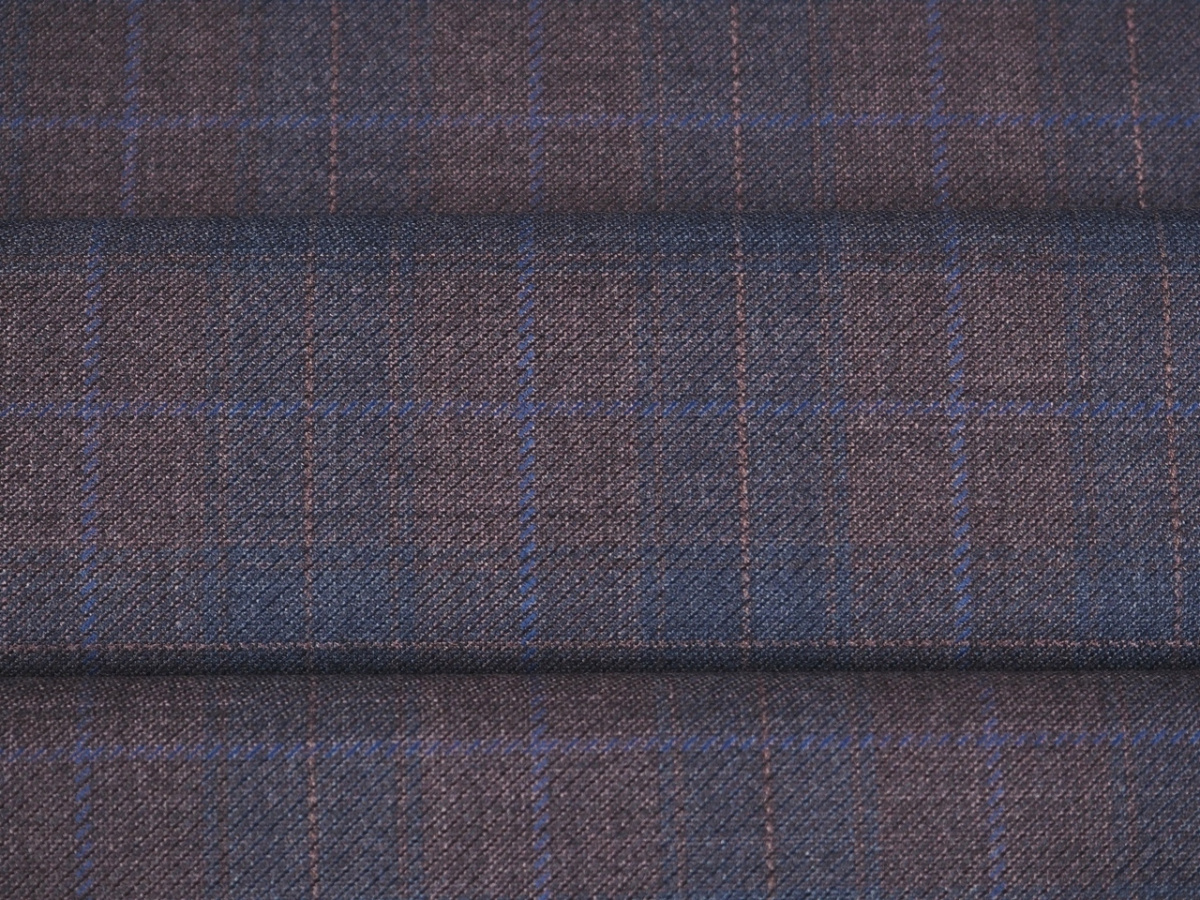 Wełna z jedwabiem - Retro krata Wełna z jedwabiem - Retro krata