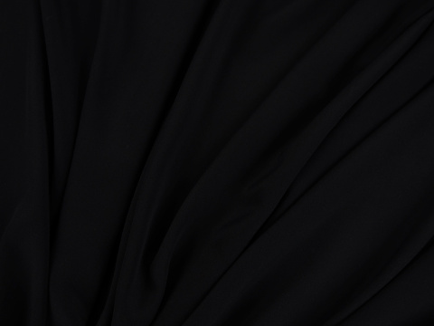 Jedwab krepa - Czerń półmat