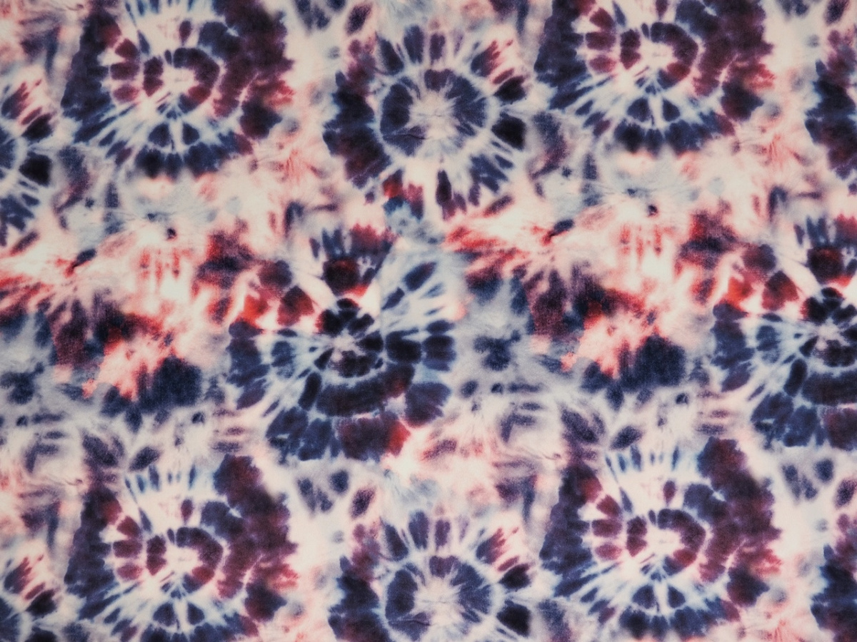 Jedwab elastyczny - Kolorowe wybarwienia tie dye Jedwab elastyczny - Kolorowe wybarwienia tie dye