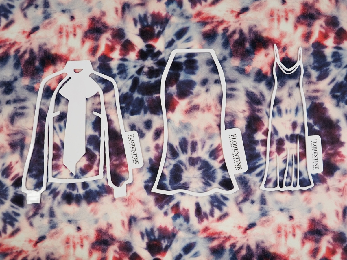Jedwab elastyczny - Kolorowe wybarwienia tie dye Jedwab elastyczny - Kolorowe wybarwienia tie dye