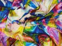Jedwab elastyczny - Kolorowa abstrakcja