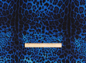 Jedwab elastyczny - Pantera elektryczny niebieski [kupon 1,3 m]