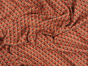 Jedwab elastyczny - Pomarańczowo-brązowy labirynt