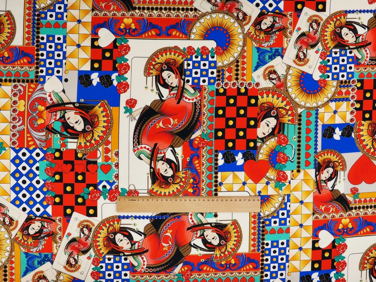 Jedwab elastyczny - Orientalny patchwork Jedwab elastyczny - Orientalny patchwork