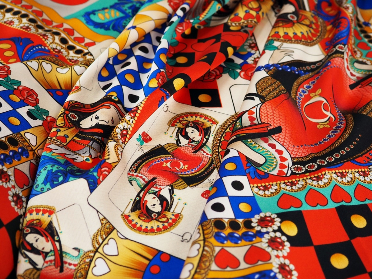 Jedwab elastyczny - Orientalny patchwork Jedwab elastyczny - Orientalny patchwork