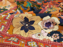 Wiskoza - Kwadraty i kwiaty [panel 0,8 m]