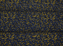 Wiskoza - Żółte wzory na granacie