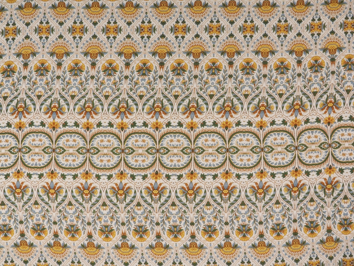 Wiskoza - Żółte ornamenty Wiskoza - Żółte ornamenty