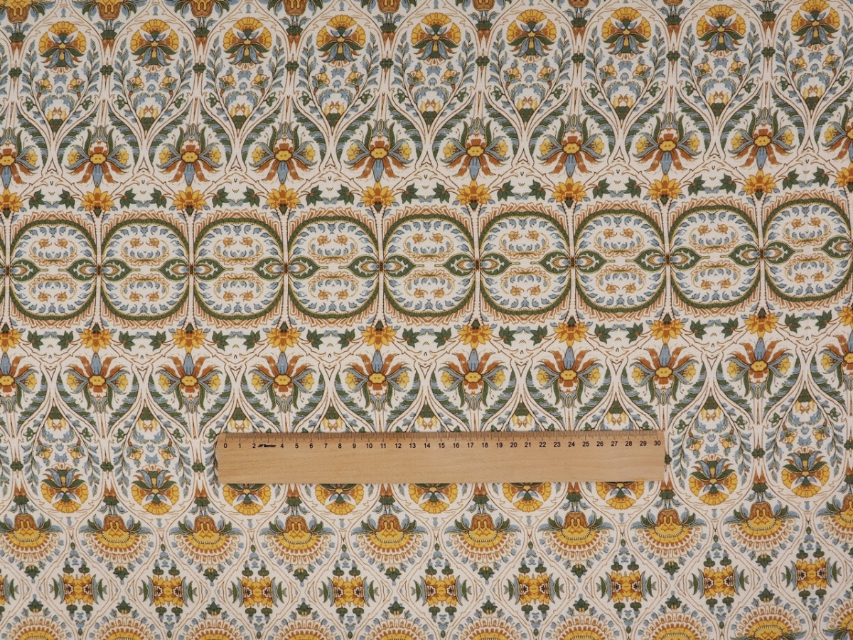 Wiskoza - Żółte ornamenty