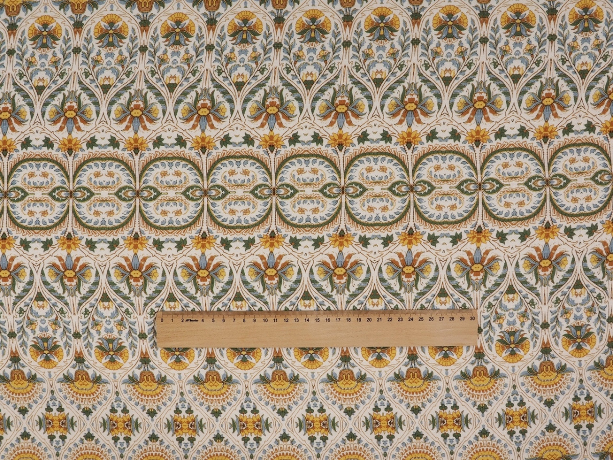Wiskoza - Żółte ornamenty Wiskoza - Żółte ornamenty