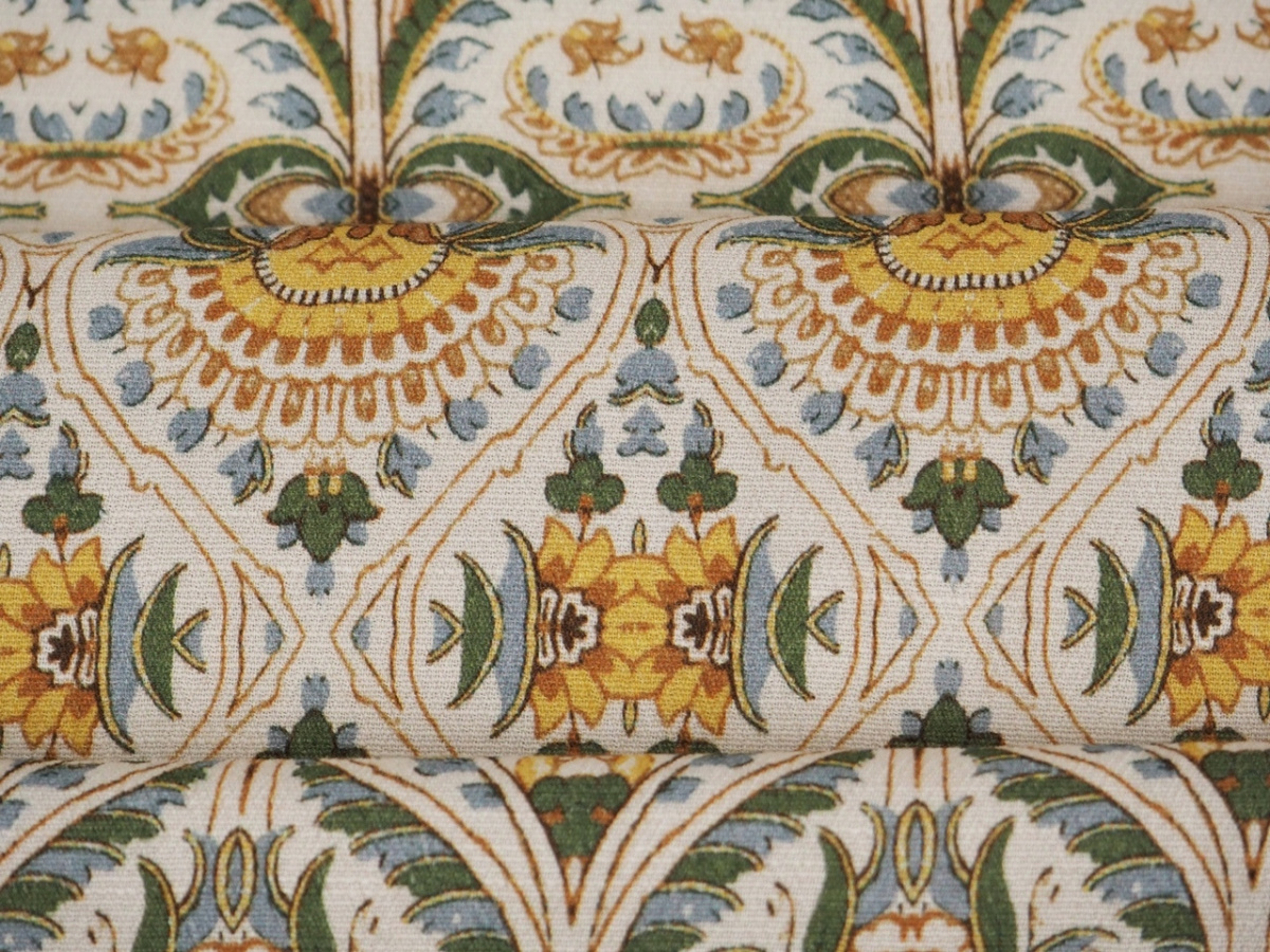 Wiskoza - Żółte ornamenty Wiskoza - Żółte ornamenty