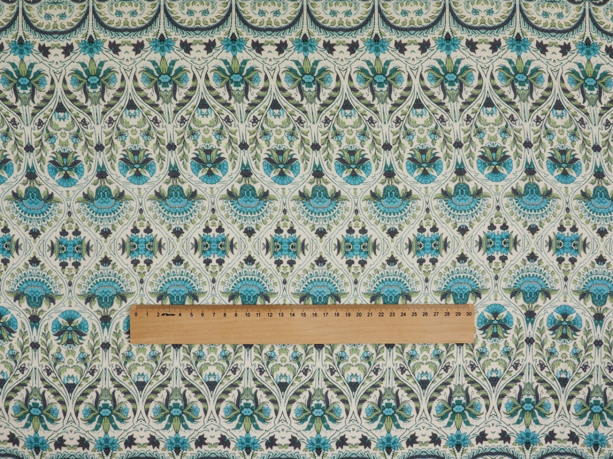 Wiskoza - Niebieskie ornamenty