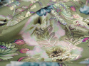 Jedwab lurex - Akwarelowe kwiaty