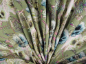 Jedwab lurex - Akwarelowe kwiaty