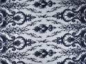 Materiał wieczorowy - Granatowe ornamenty