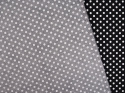 Bawełna elastyczna - Groszki na czerni