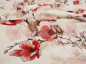 Jedwab elastyczny - Ciemnoróżowe magnolie