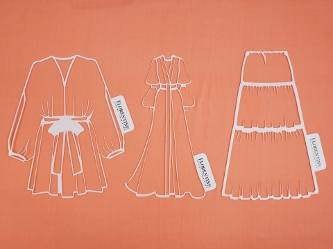 Jedwab szyfon - Mandarynka perłowa