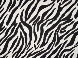 Jedwab szyfon - Zebra [kupon 2,5 m]