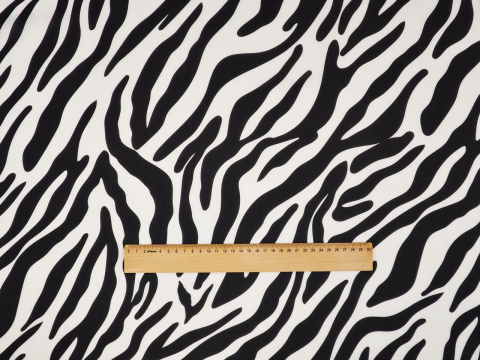 Jedwab szyfon - Zebra Jedwab szyfon - Zebra
