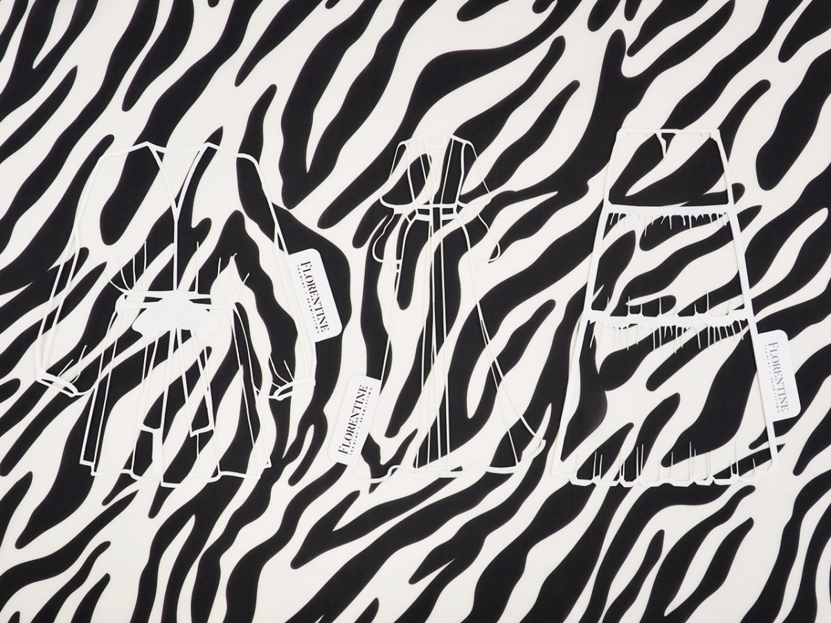 Jedwab szyfon - Zebra Jedwab szyfon - Zebra
