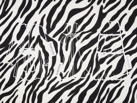 Jedwab szyfon - Zebra Jedwab szyfon - Zebra