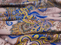 Jedwab satyna - Orientalne wzory Etno