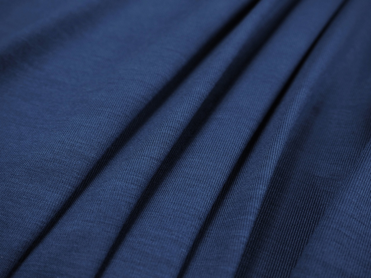 Dzianina wiskozowa - Granat navy Dzianina wiskozowa - Granat navy