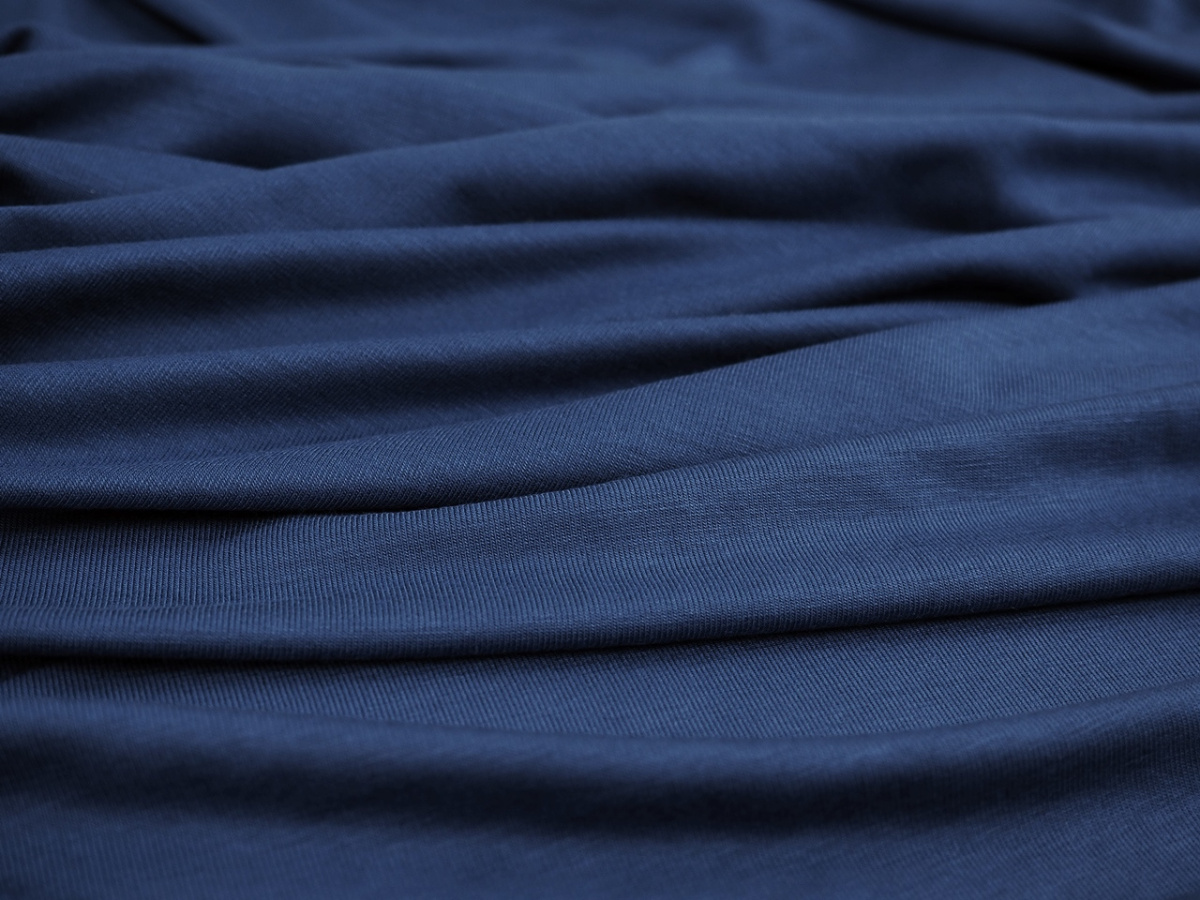 Dzianina wiskozowa - Granat navy Dzianina wiskozowa - Granat navy
