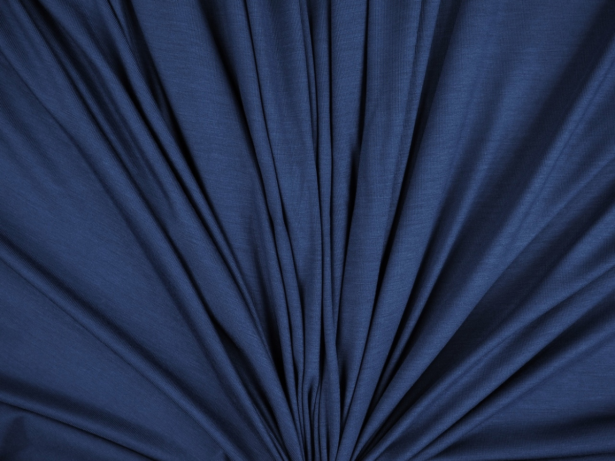 Dzianina wiskozowa - Granat navy Dzianina wiskozowa - Granat navy