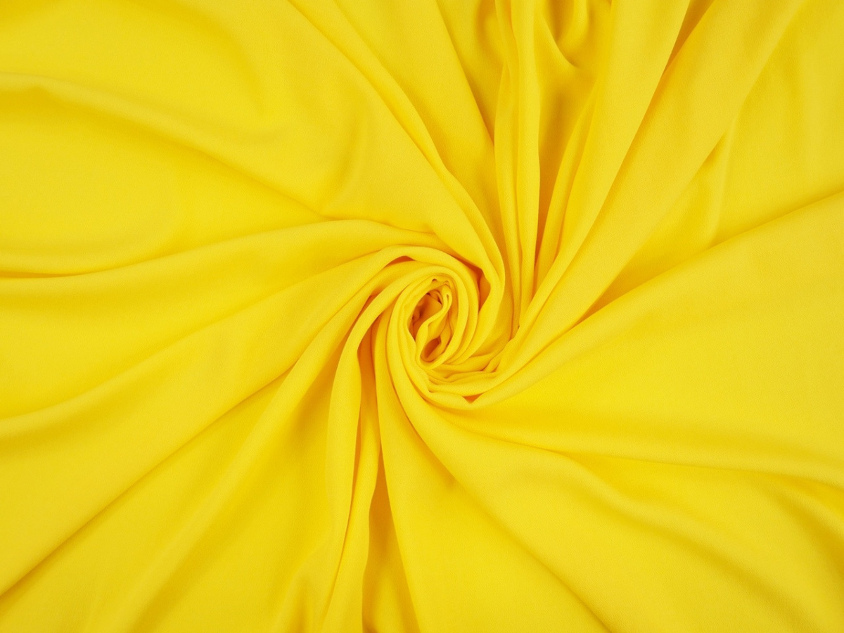 Wiskoza krepa - Nasycony żółty