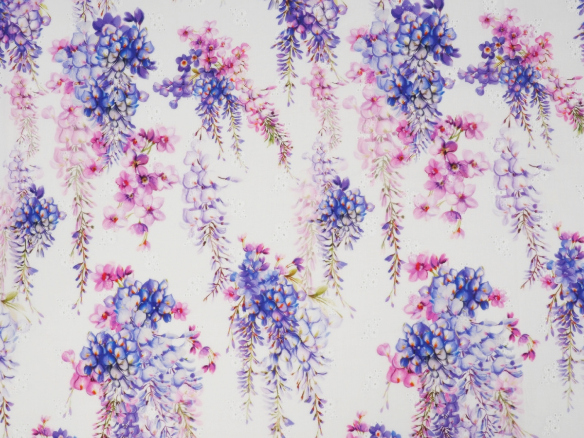 Bawełna ażurowa - Wisterie Bawełna ażurowa - Wisterie