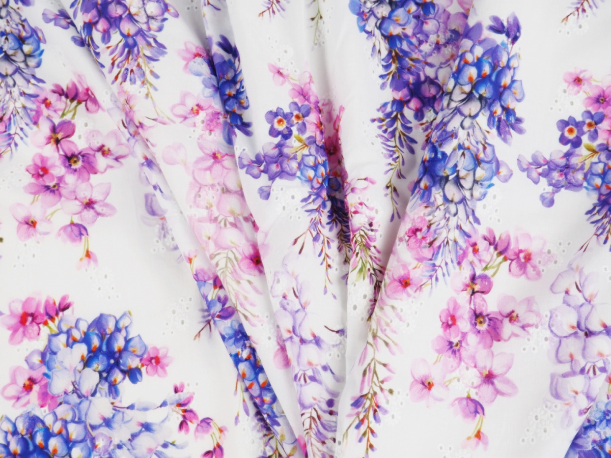 Bawełna ażurowa - Wisterie Bawełna ażurowa - Wisterie