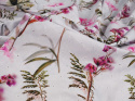 Bawełna ażurowa - Gałązki różowych kwiatów