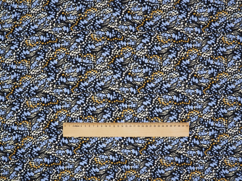 Wiskoza - Niebieskie motyle Wiskoza - Niebieskie motyle