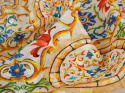 Bawełna devore - Medaliony i kwiatowe ornamenty