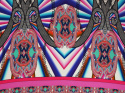 Dzianina wiskozowa - Abstrakcyjny paisley [panel 1,4 m]