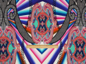 Dzianina wiskozowa - Abstrakcyjny paisley [panel 1,4 m]