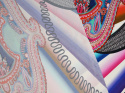 Dzianina wiskozowa - Abstrakcyjny paisley [panel 1,4 m]