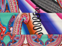Dzianina wiskozowa - Abstrakcyjny paisley [panel 1,4 m]