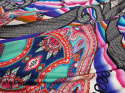 Dzianina wiskozowa - Abstrakcyjny paisley [panel 1,4 m]